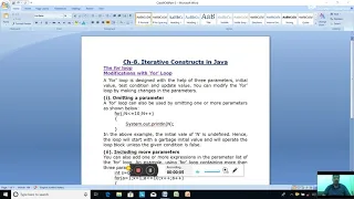 Date- 2021 Class-9 Computer Applications Ch-8 Iterative Constructs in Java Part-3