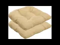 BOSSIMA Indoor Outdoor Wicker Seat Cushion Set of 2 Spring Summer Seasonal Replacement Cushions Rus
