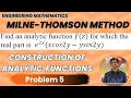 Milne Thomson Method Problem 5 Construction of Analytic Functions