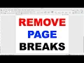 How to Remove Page Breaks in a Word Document