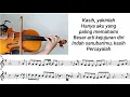 Lagu Bahasa Kalbu - Raisa Feat. Andi Rianto [Violin Sheet Music]