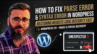 How to Fix Parse Error Syntax Error in WordPress