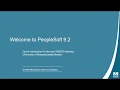 PeopleSoft Wiser 9 2 Upgrade Instructional