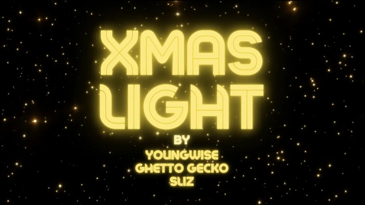 Ghetto Gecko, SLIZ, Youngwise - xmas light (Official Lyric Video)