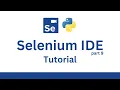 Export Selenium IDE tests to Python and Pytest Run Selenium tests from terminal