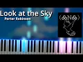 Download Lagu Look at the Sky - Porter Robinson (Piano Tutorial)