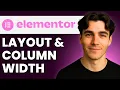 How To Set Elementor Full Width Layout And Stretch Column Width Tutorial 2026