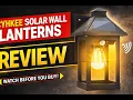 Review - CYHKEE Solar Powered Wall Lanterns Outdoor with 3 Modes Dusk to Dawn Motion Sen