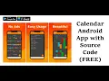 Calendar App with Source Code in Android Studio