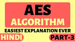 Advanced Encryption Standard AES Algorithm Part-3 Explained in Hindi