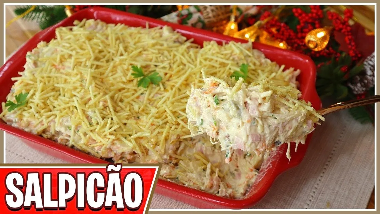 SALPICÃO DE FRANGO RÁPIDO E FÁCIL / RECEITA DELICIOSA PARA FAZER NAS SUAS FESTAS DE FIM DE ANO
