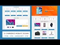Complete Responsive E-Commerce Website Using HTML - CSS