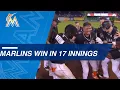 Miguel Rojas Helps Marlins Walk Off in 17th Inning