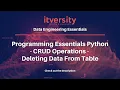 Programming Essentials Python - CRUD Operations