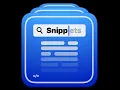 Snips - code snippet app for macOS