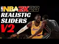 These Are The BEST Simulation Sliders Out Right Now NBA 2K23 Slider Set v2 RELEASE