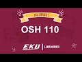 Academic Search Ultimate - OSH 110