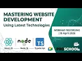 Full Stack Web Dev using React Node and TypeScript - No Experience Needed
