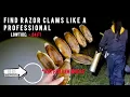 Professional Razor Clam Digging at Night in Bad Conditions Washington state