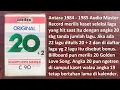 Download Lagu KASET ORIGINAL 20 GIANT LOVE SONGS