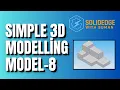 Simple 3D Modelling - Model 8 Learn Solid Edge in Kannada English CAD for Beginners