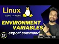 How to set Environment Variables in Linux HINDI