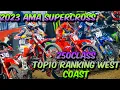 AMA SUPERCROSS 2023 TOP10 FOR 250CLASS RIDERS WEST COAST RANKED