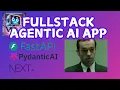 Pydantic AI Crash Course For Beginners to Build Full Stack Agentic AI Apps with FastAPI NextJS