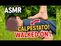 ASMR Extreme Foot Massage on Back Walked On in the Garden - Deep Relaxation NO TALK