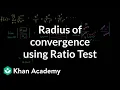 Radius of convergence using Ratio Test