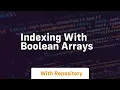 indexing with boolean arrays