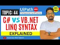 C vs VB NET LINQ Syntax Differences Explained