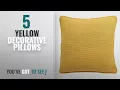 Top 10 Yellow Decorative Pillows 2018 Blissliving Home 15801018X018GYW Home Yasmine Textured