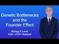A Level Biology Revision Year 13 Genetic Bottlenecks and the Founder Effect