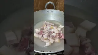 Pork recipe | | pork recipe dry fry Assamese style ????