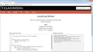 DYclassroom JavaScript Minifier