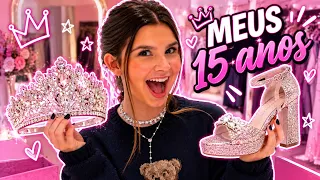 NÃO ACREDITO NA COROA E SAPATO QUE EU ESCOLHI PARA MEUS 15 ANOS!!👑😱 *mostrei tudo