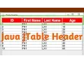 Java JTable Header Background Font Alignment Text Color with source code