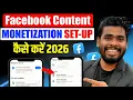 Facebook Monetize kaise kare | Facebook Content monetization setup | Facebook Monetization Setup