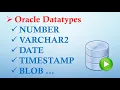 02 Oracle Datatypes CodeCelebration