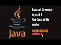 Basics of Stream API in Java 8 Count of odd number in list