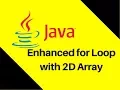 6 11 Enhanced for Loop with 2D Array
