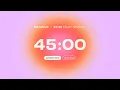 Download Lagu 4-hour Pomodoro Timer for Studying 💜 45 min Study Session, 10 min breaks | Aesthetic Focus Countdown