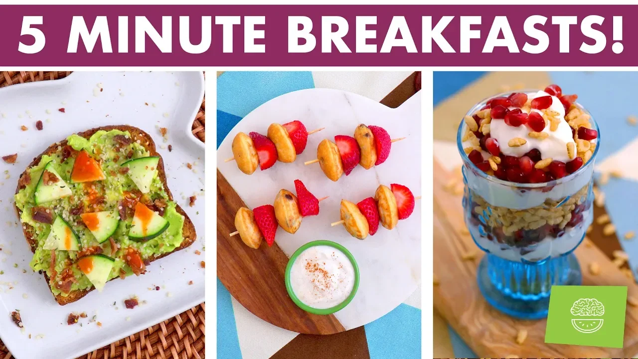 5 MINUTE Healthy Breakfast Ideas for Back to School!