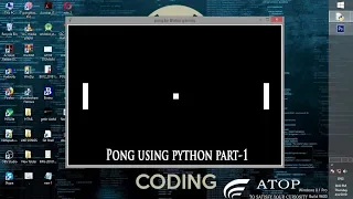ping pong game using python3 part-1 getting started