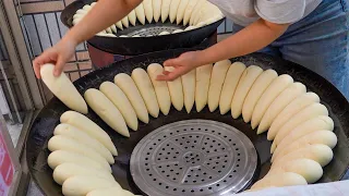 Traditional Street Eats in Taiwan! Unique Steamed Buns, Giant Scallion Pancake & Fried Buns