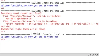 passing tuples as an argument functions 4