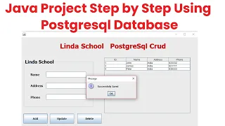 Java Project Step by Step Using Postgresql Database