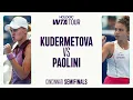 Veronika Kudermetova vs Jasmine Paolini 2025 Cincinnati Semifinals WTA Match Highlights