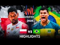 π΅π± POLAND vs BRAZIL π§π· | Quarter Finals | Highlights | Menβs VNL 2024